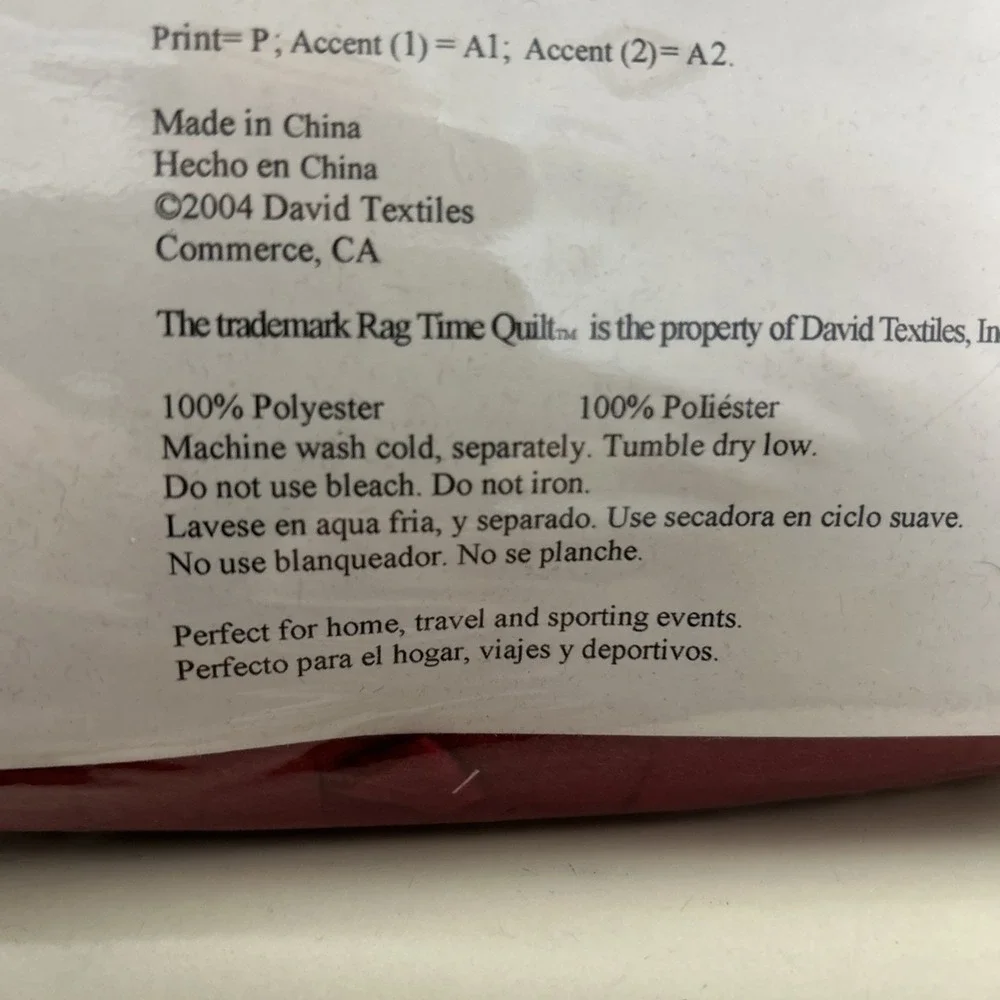 Jo-Ann Exclusive Fleece Rag Time Quilt Kit Aztec Pattern‎ Easy Sew 51x65 New